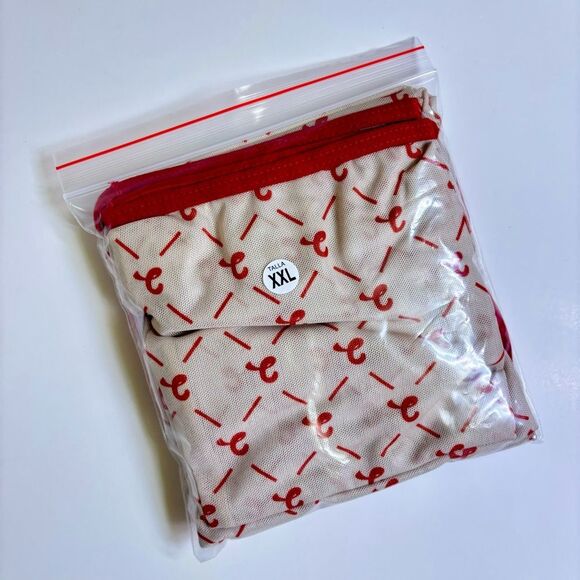 Chaturbate Red and White Logo Sheer Thong Bodysuit - Sizes M and XXL / 2X - Picture 3 of 6